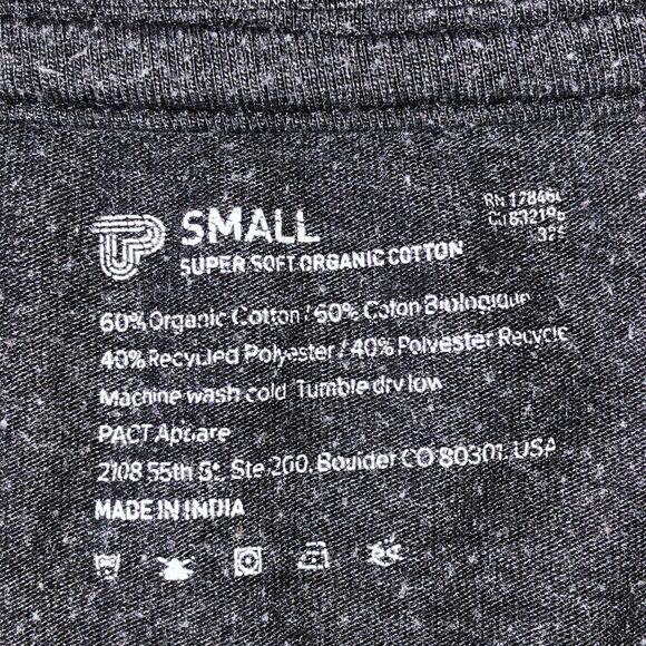 Men’s Heather Gray Tee Shirt Size Small - Picture 3 of 8